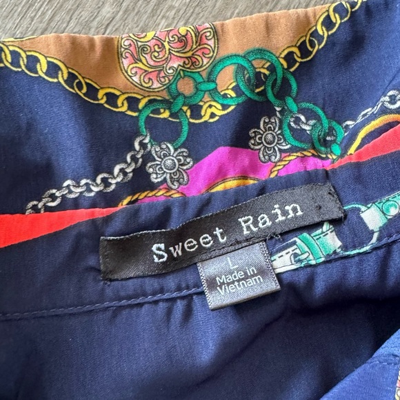 LAST PRICE🍒🤍 SWEET RAIN high low shirt dress with belt 💙 - Picture 11 of 13